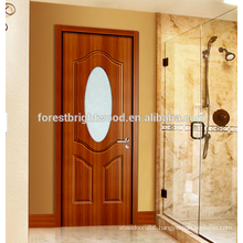 Bathroom Melamine Molded Door with Frosted Glass Insert